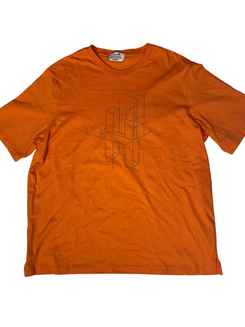 HERMES "H" EMBROIDERED T-SHIRT